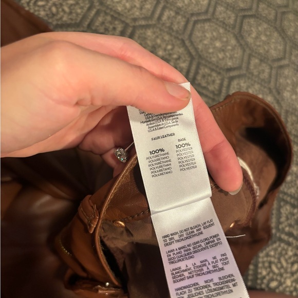 Mother Mid Rise Dazzler Ankle Faux Leather - Picture 5 of 16